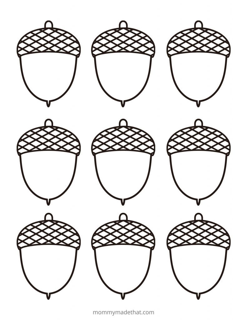 Free Acorn Template Printables Artofit