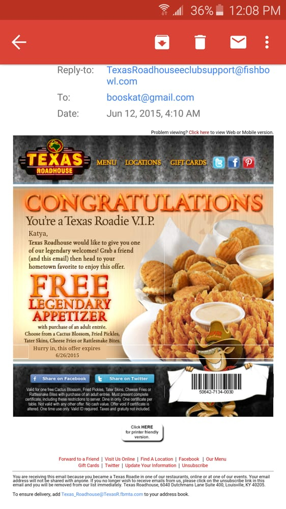 Free Appetizers At Texas Roadhouse Printable Coupons For Savvy Diners