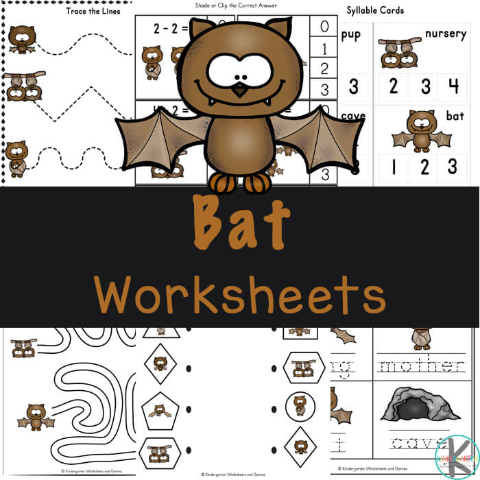  FREE Bat Life Cycles Worksheets For Kids