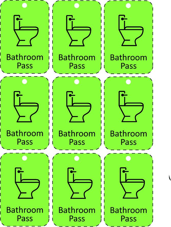 Free Bathroom Pass Printables Printable Templates By Nora