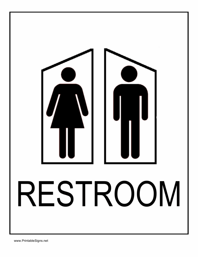 Free Bathroom Signs Printable