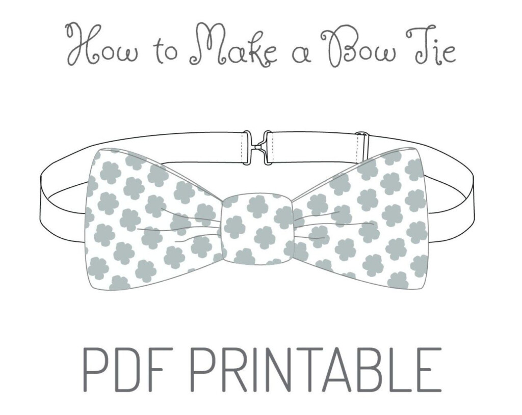 Free Bow Tie Pattern Printable I Prefer To Trace This Printable 