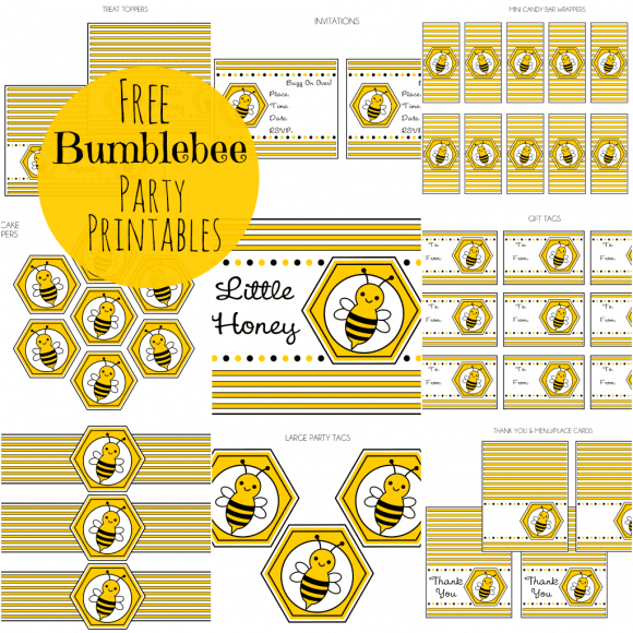 FREE Bumble Bee Party Printables From Printabelle Catch My Party