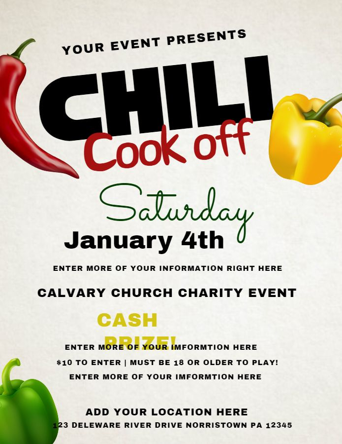 Free Chili Cook Off Printables