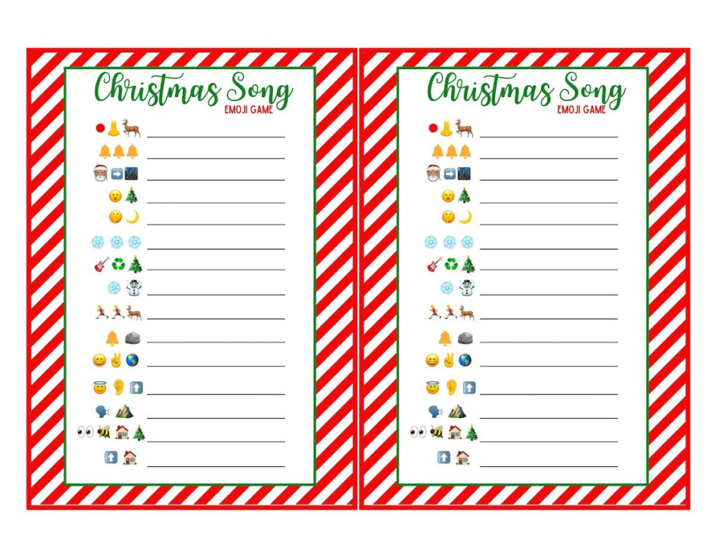Free Christmas Emoji Game With Answers free Printable OriginalMOM