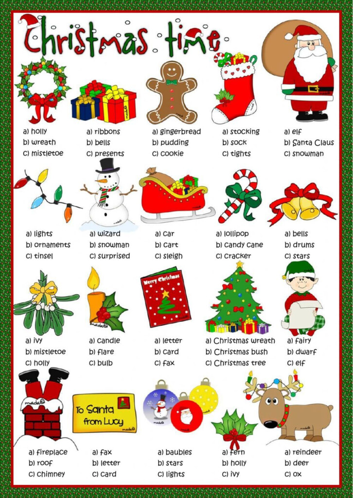 Free Christmas Printable Worksheets