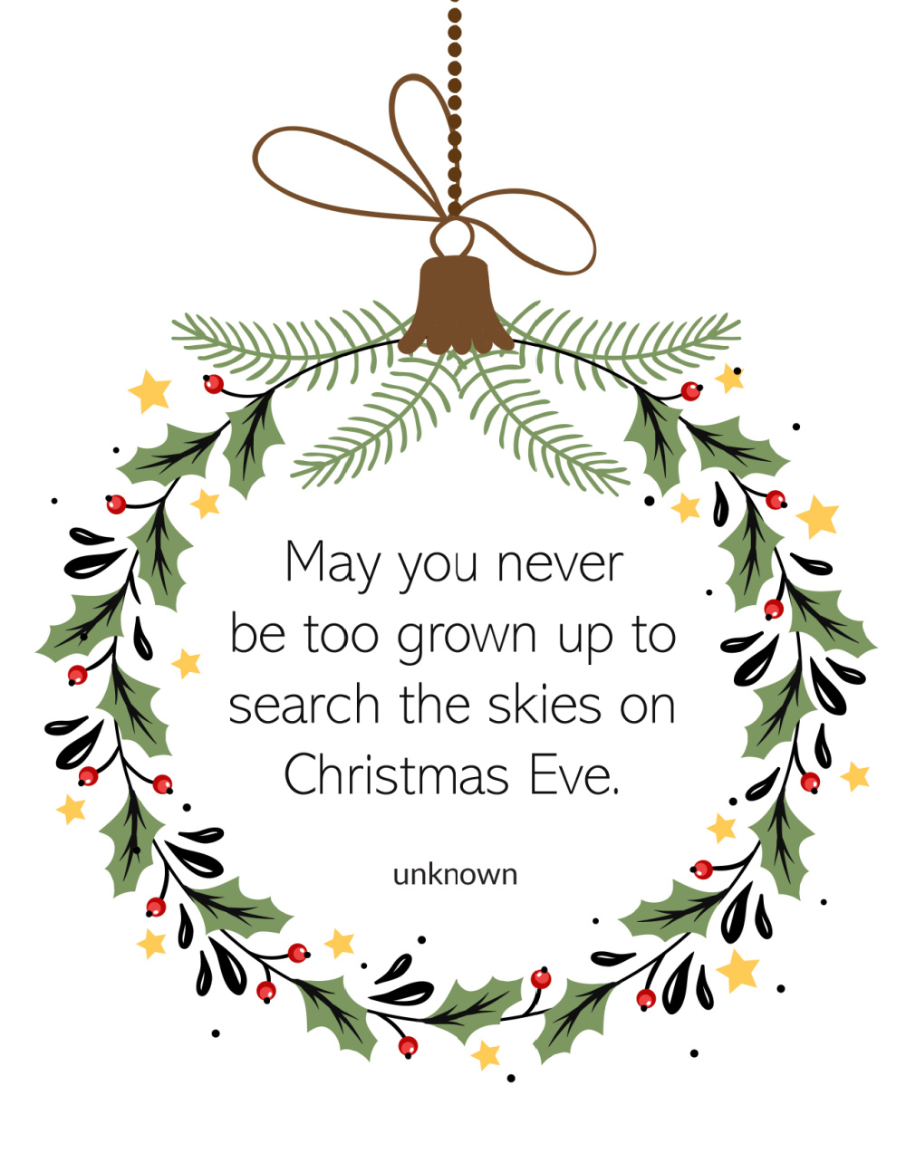 Free Christmas Quote Printables