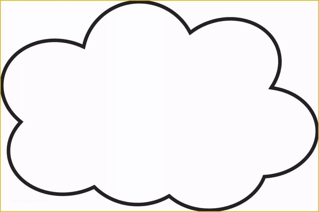 Free Cloud Template Printable