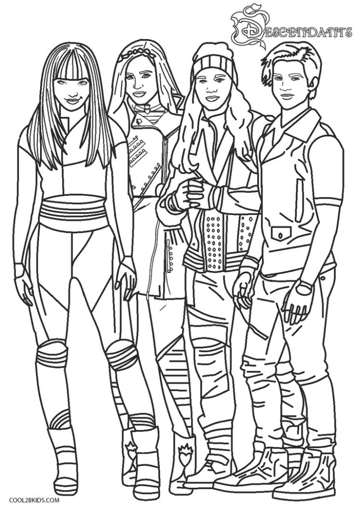 Free Disney Descendants Coloring Pages At Webzekeblog Blog