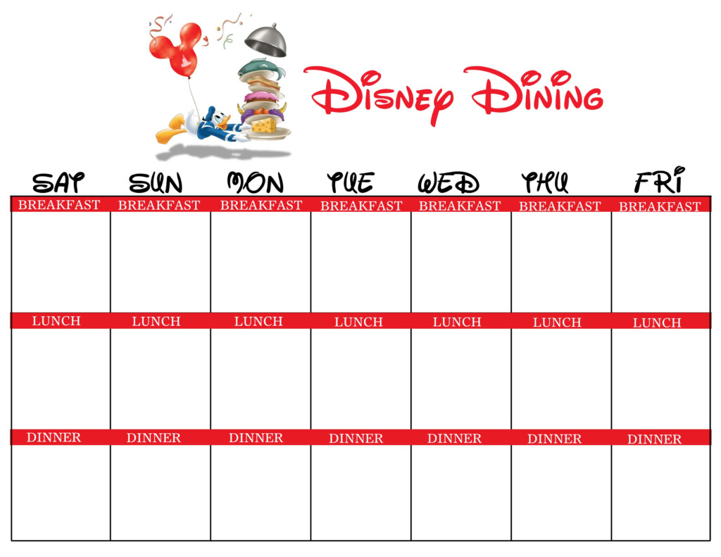 Free Disney Planning Printables