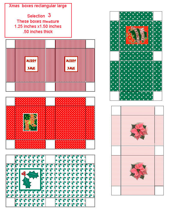 Free Dollhouse Printable Miniature Gift Boxes Miniature Gift 