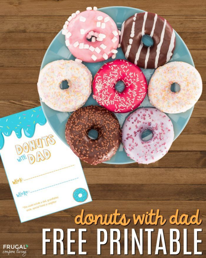 Free Doughnuts With Dad Printable Invite This Father 39 s Day Have 