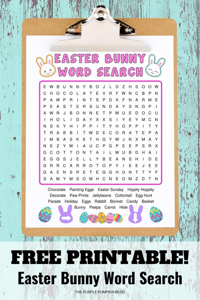 Free Easter Printable Word Search