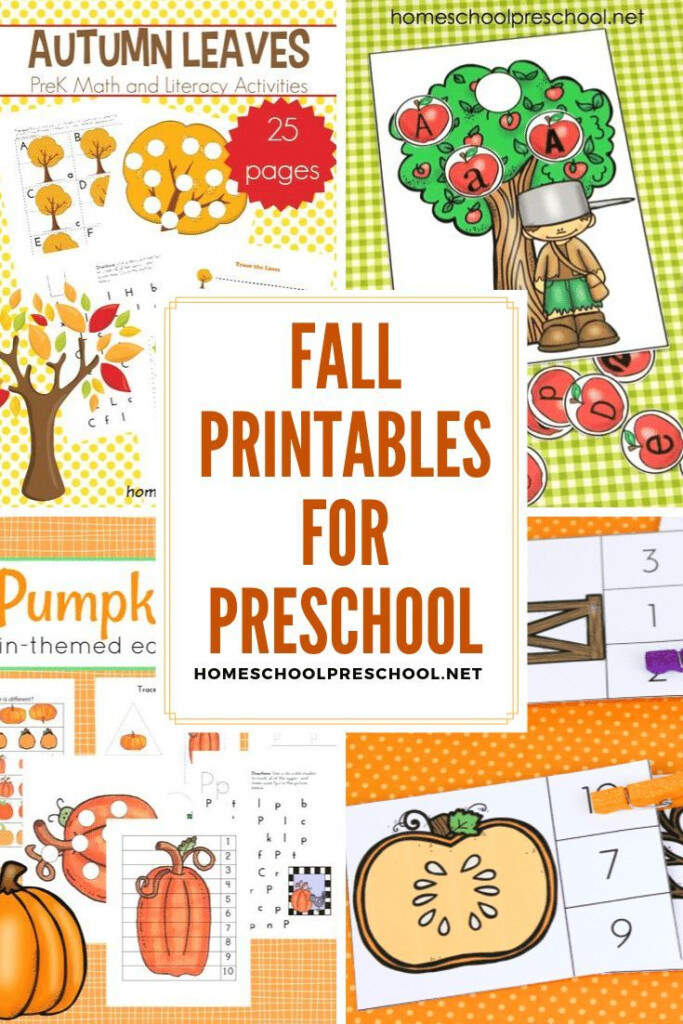 Free Fall Printables For Preschool Themes And Units Fall Preschool 