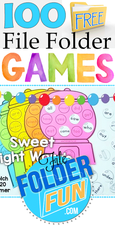 Free File Folder Games By Subject