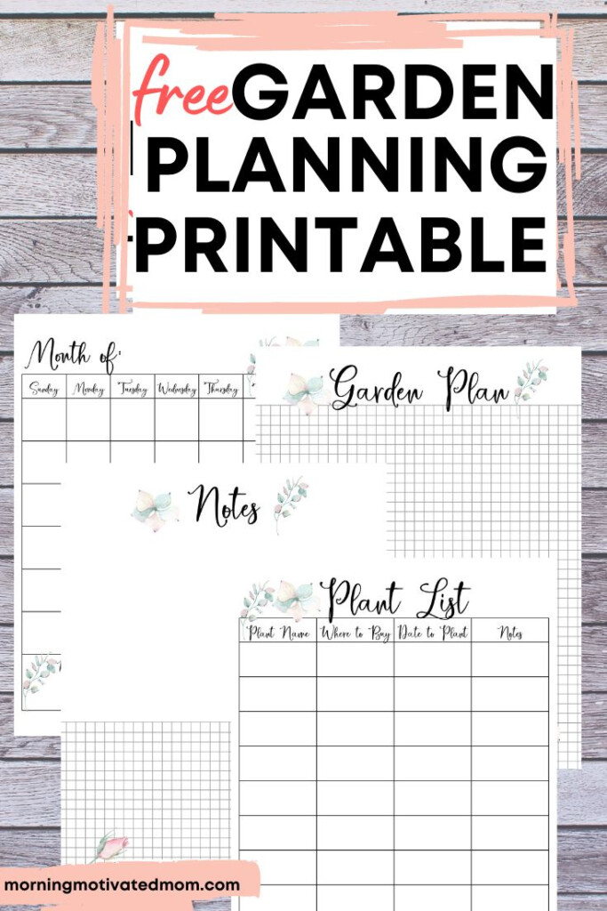 Free Garden Planner Printable Printable Calendars AT A GLANCE