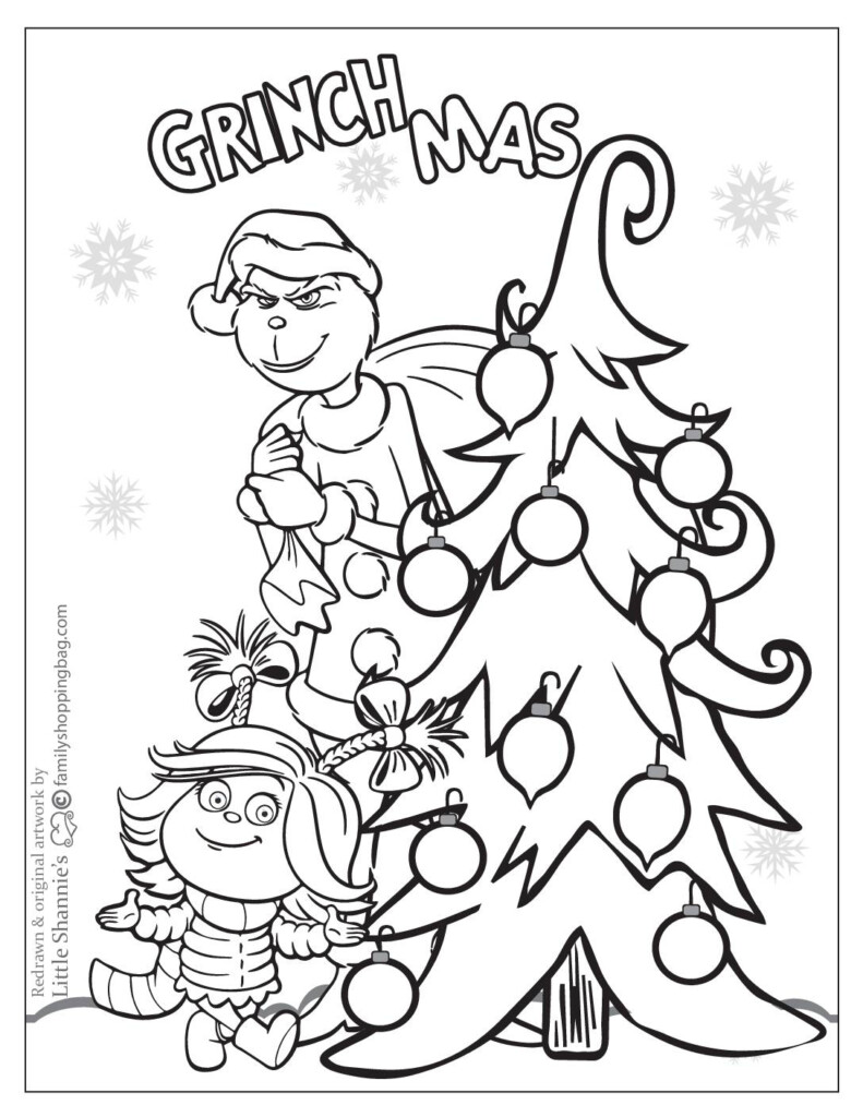 Free Grinch Coloring Printables