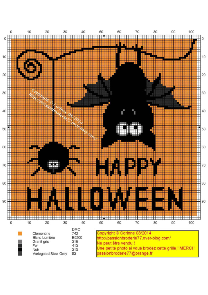 Free Halloween Cross Stitch Patterns Printable Templates Free