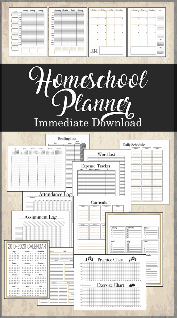 Free Homeschool Planner Printables Printable Calendars AT A GLANCE