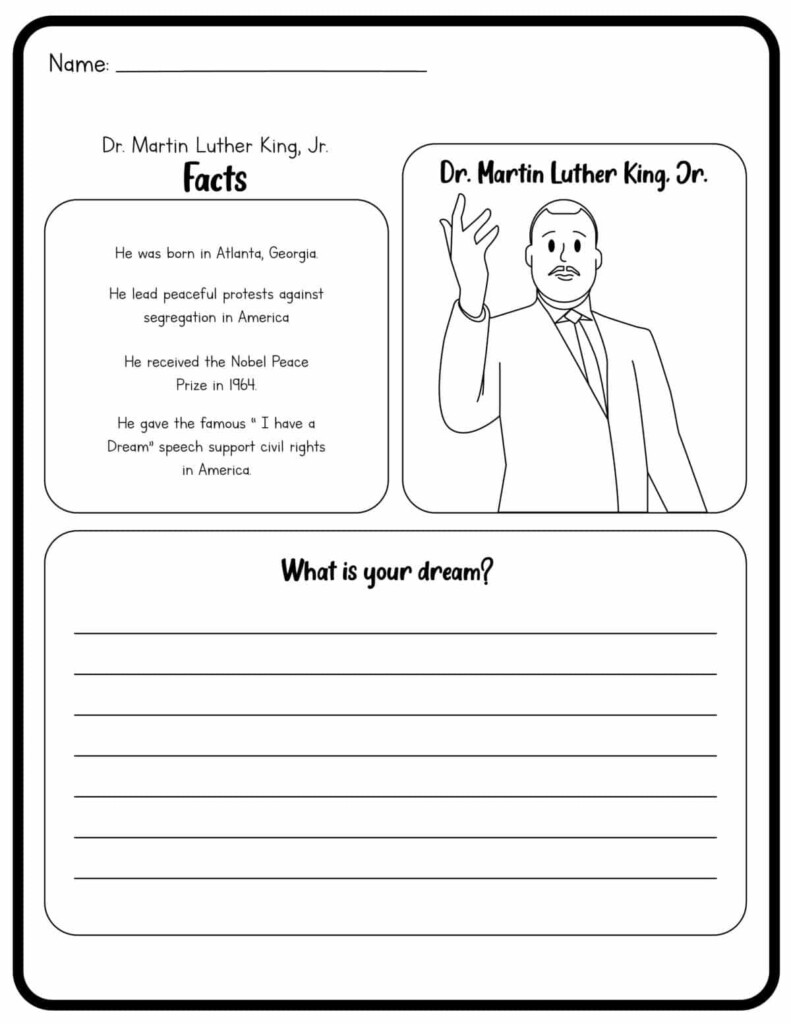 Free Martin Luther King Jr Printables