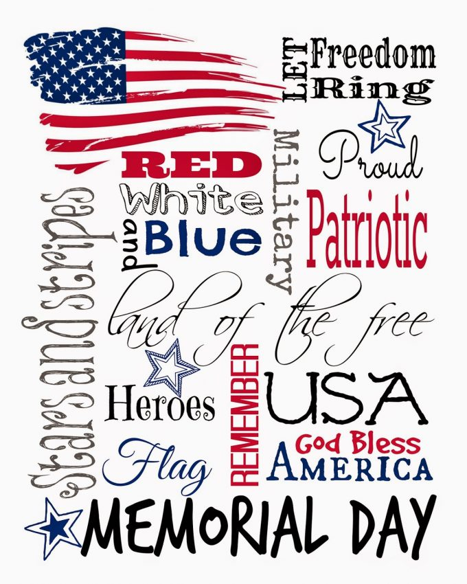Free Memorial Day Printable 24 7 Moms
