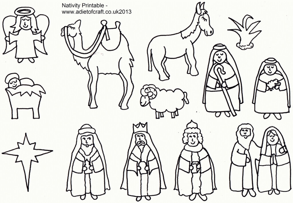 Free Nativity Scene Coloring Pages At GetColorings Free Printable 