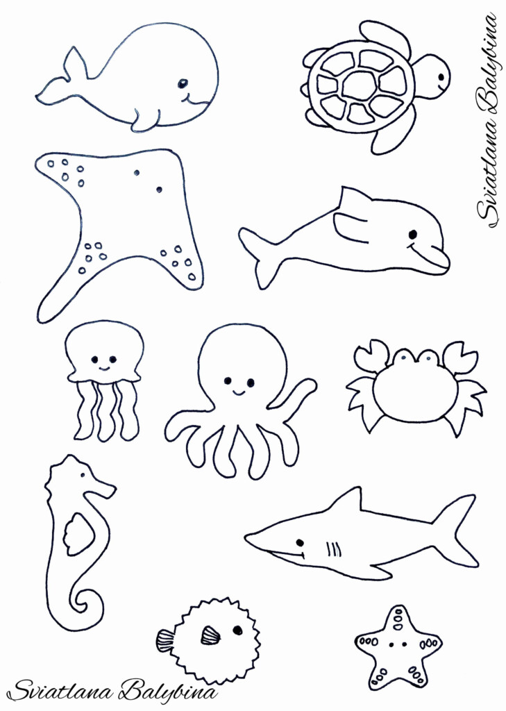 Free Ocean Animal Printables