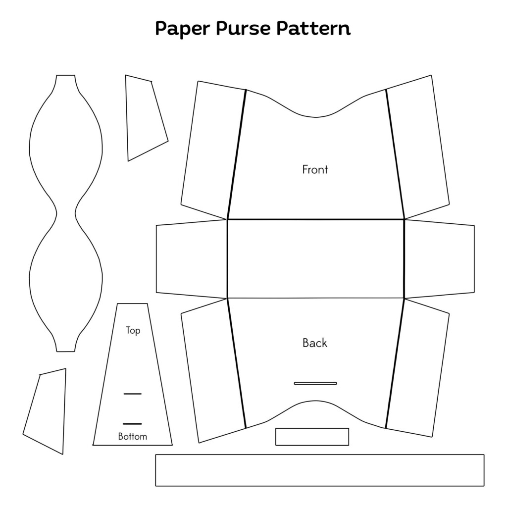 Free Paper Purse Template Printable Get What You Need For Free