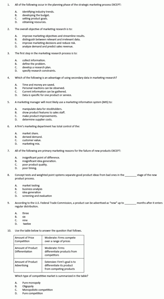 Free Parapro Practice Test With Answers Printable