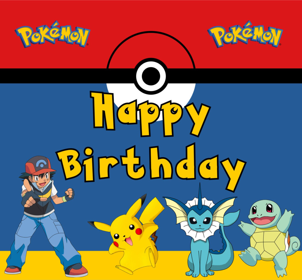 Free Pokemon Birthday Card Printables