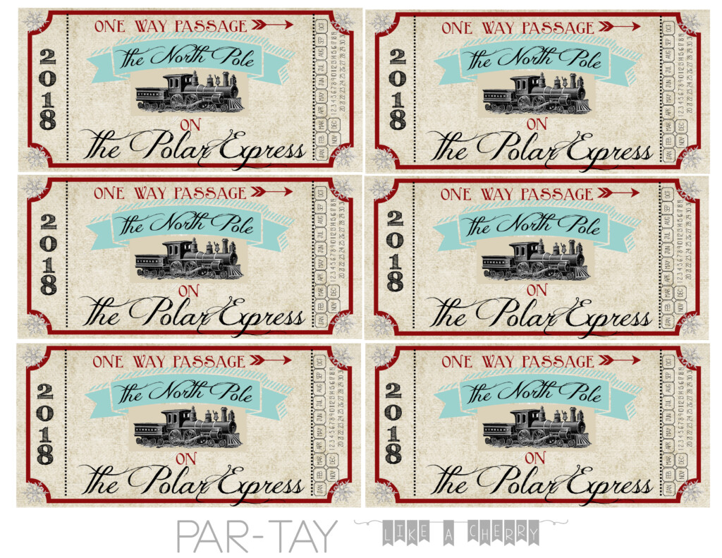 Free Polar Express Ticket Printables