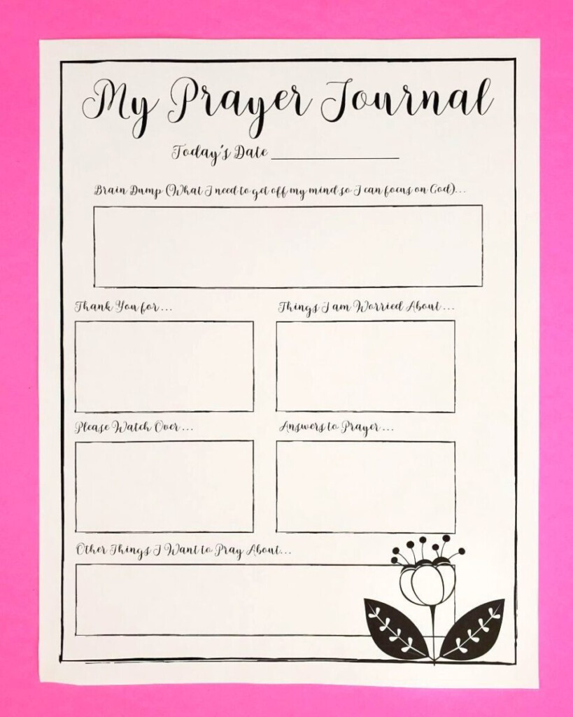 FREE Prayer Calendar And Printable Prayer Journal PDF Pack Leap Of 