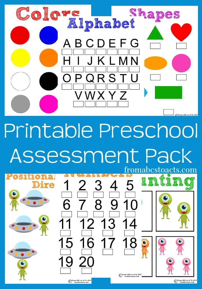 Free Preschool Assessment Printables PRINTABLE TEMPLATES