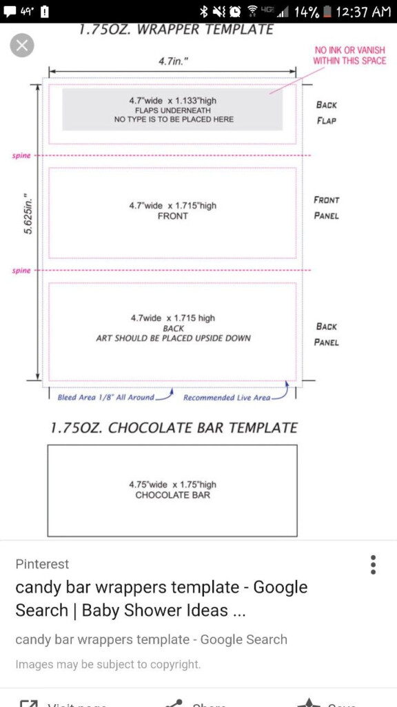 Free Printable 1 55 Oz Hershey Bar Wrapper Template