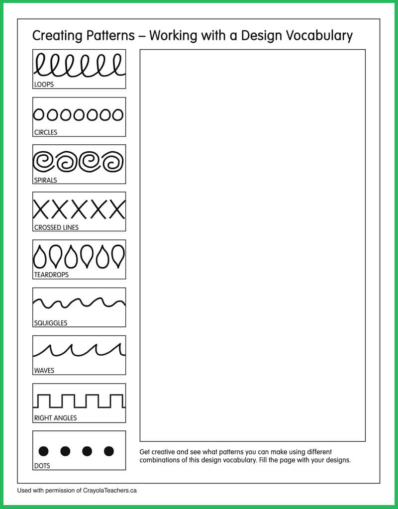 Free Printable Art Worksheets
