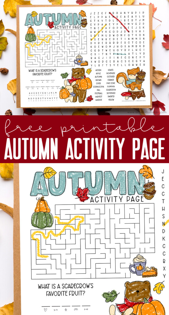 Free Printable Autumn Activity Page Artsy fartsy Mama