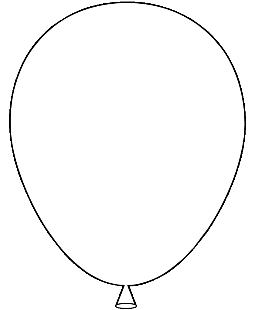 Free Printable Balloons Template
