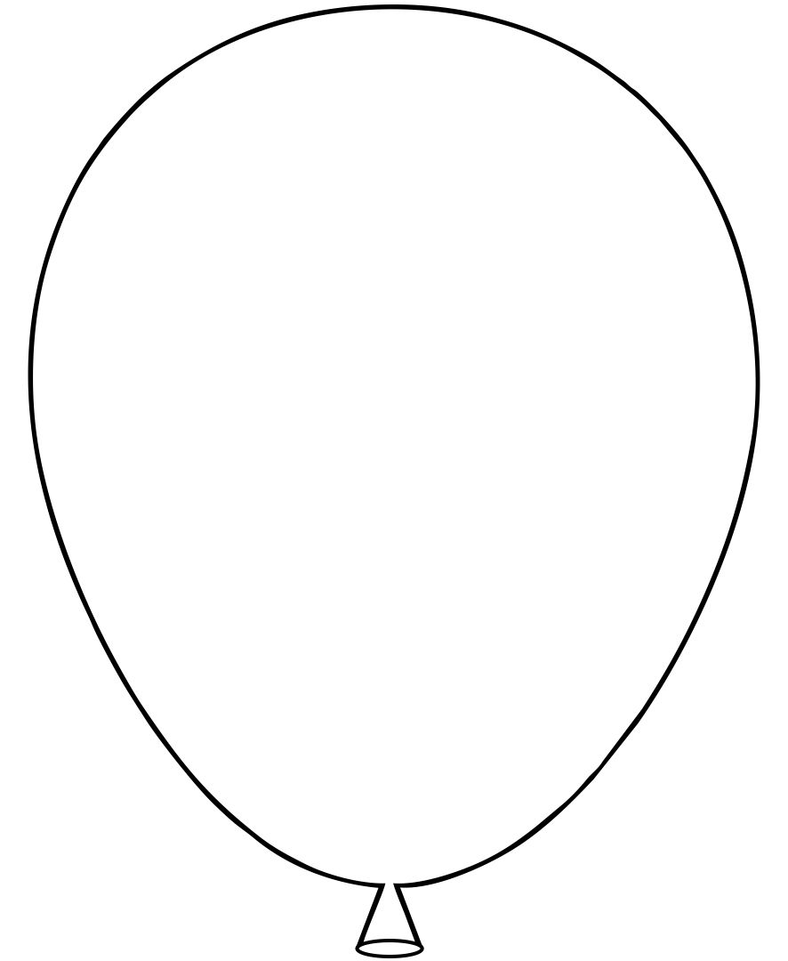 Free Printable Balloons Template