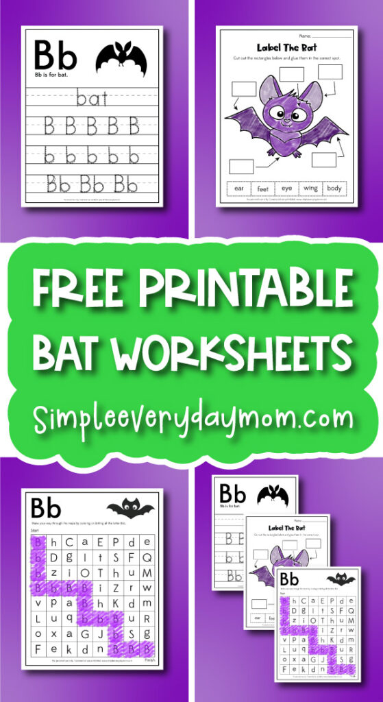 Free Printable Bat Worksheets For Kids