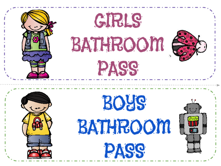 Free Printable Bathroom Passes Printable Templates By Nora