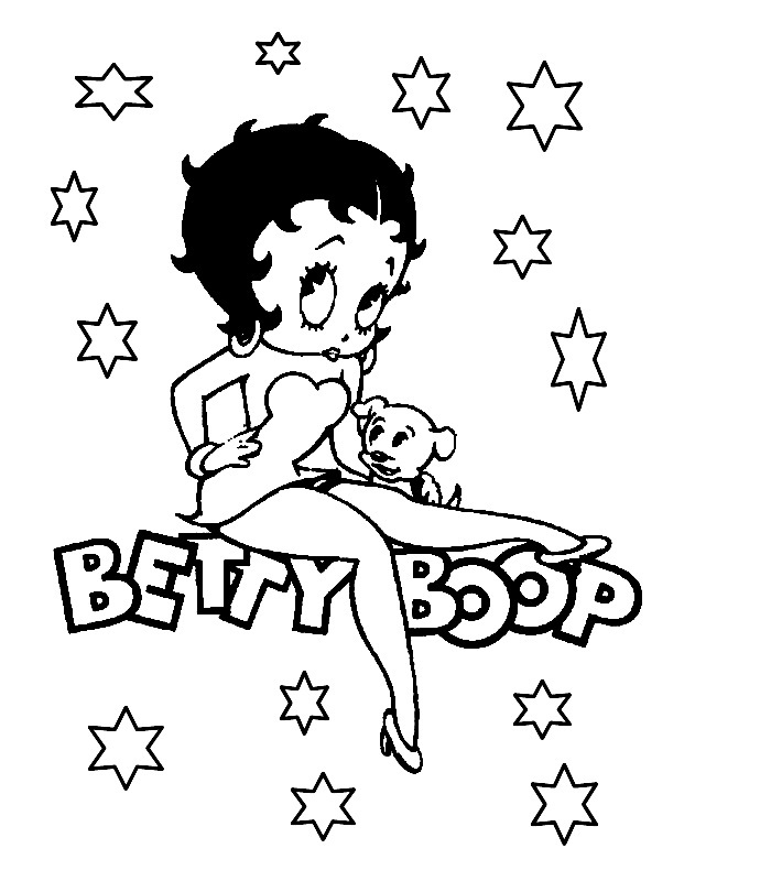 Free Printable Betty Boop Coloring Pages For Kids