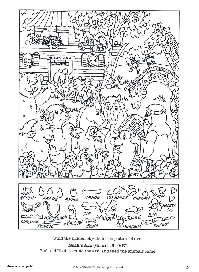 Free Printable Bible Hidden Pictures Printable
