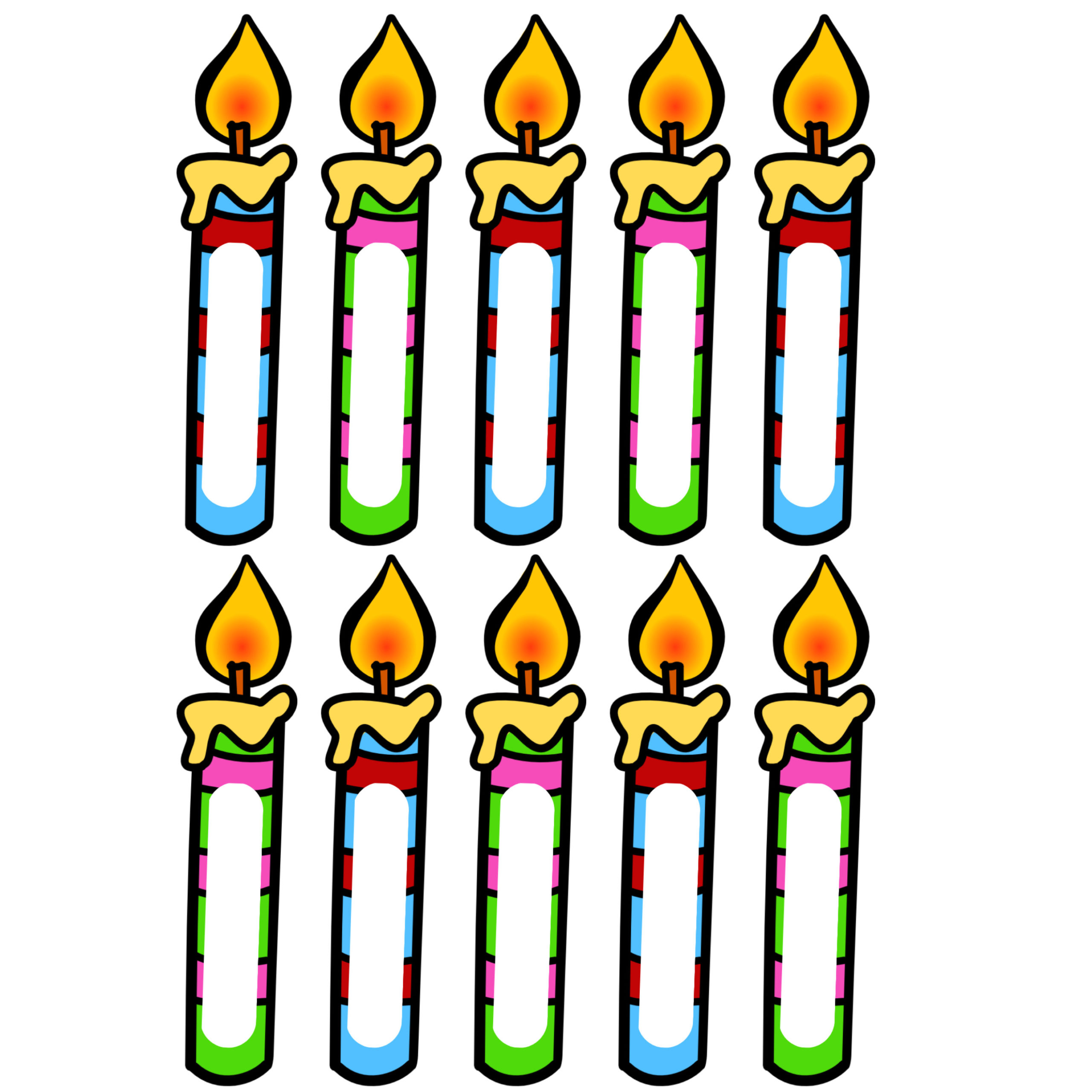 Free Printable Birthday Candles For Bulletin Board Printable