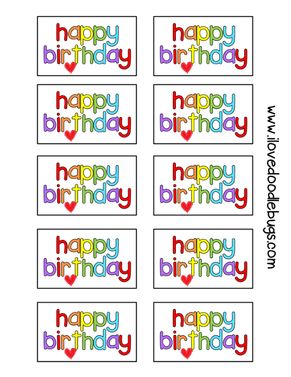 Free Printable Birthday Labels And Tags Printable And Enjoyable Learning