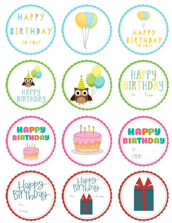 Free Printable Birthday Labels And Tags Printable Computer Tools