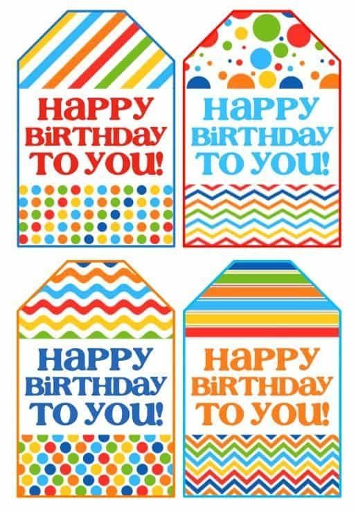 Free Printable Birthday Tags Templates FreePrintableTag