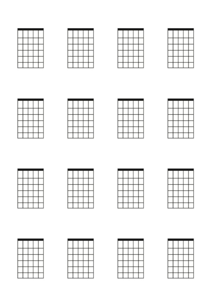 Free Printable Blank Guitar Chord Chart