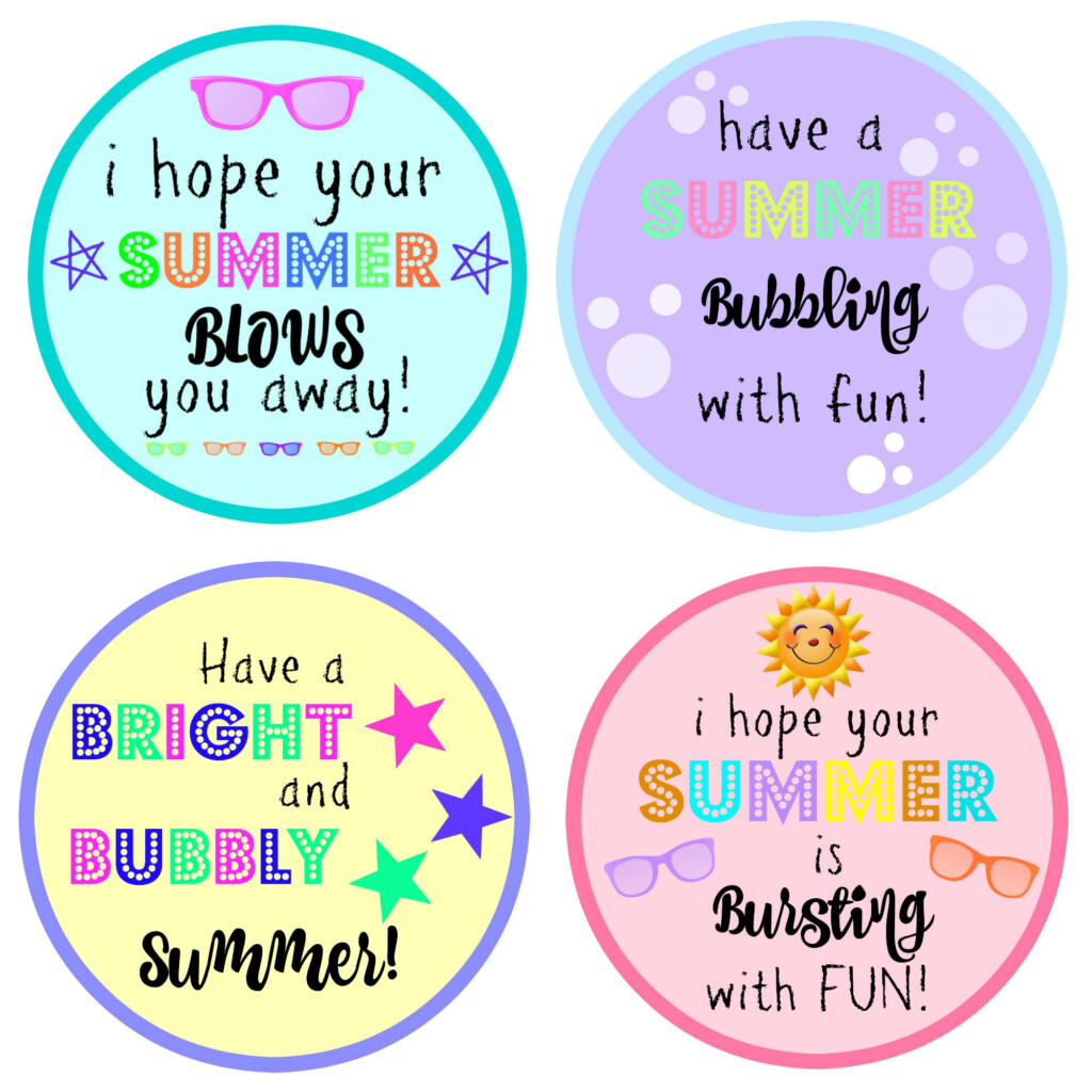 Free Printable Bubble Gift Tags