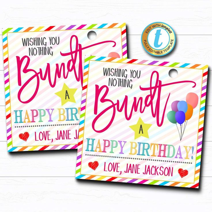 Free Printable Bundt Cake Tags Printable Word Searches