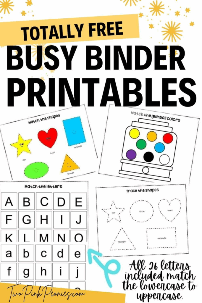 Free Printable Busy Book Pdf